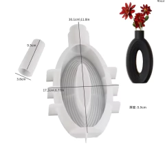 Molde silicona florero ovalado (bm4037) - comprar online