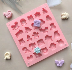 Molde silicona navidad x 25 mini (5f10) - tienda online