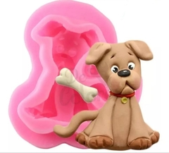 Molde perrito con hueso