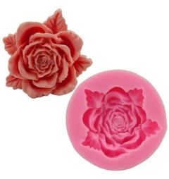 Molde rosa con hoja x 1