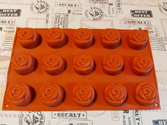 Molde mini budines de rosas