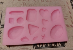 Molde gemas estrella corazon