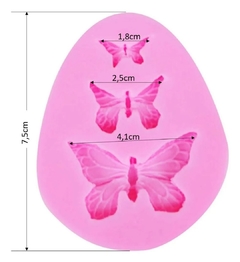 Molde mariposa x 3 - comprar online