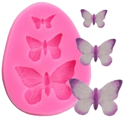 Molde mariposa x 3
