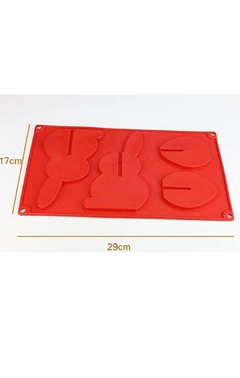 Molde silicona conejo 3d - comprar online