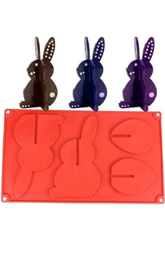 Molde silicona conejo 3d