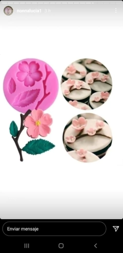 Molde flor cerezo