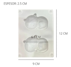 Molde silicona gatito durmiendo - comprar online