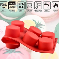 Molde redondo x 8 para jabon, oreo o mini postres - comprar online