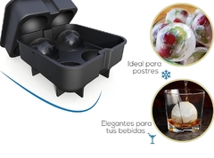 Molde hielo esfera x4 - tienda online