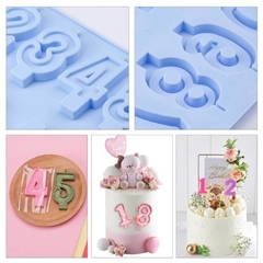 Molde numeros para velas