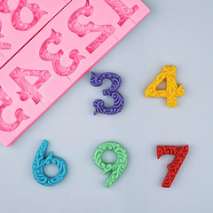 Molde numeros vintage