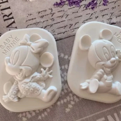 Molde para jabones mickey y minnie - comprar online