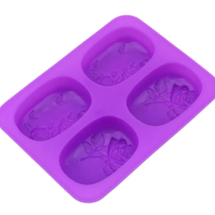 Molde para jabon ovalado con rosas - comprar online