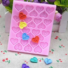 Molde abc corazones