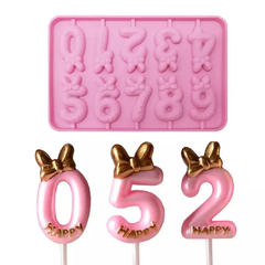 Molde numeros con moño - Nonnalucia