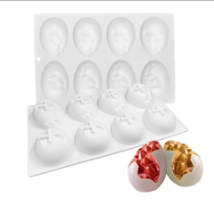 Imagen de Molde para huevo de pascua diamantado chico x8