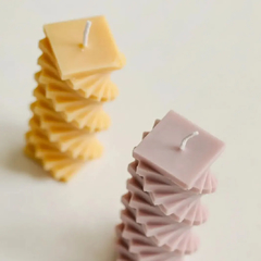 Imagen de Molde silicona columna espiral cuadrada 3d