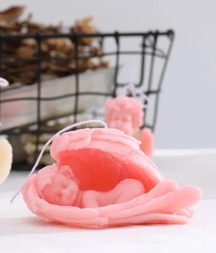 Molde de silicona angel bebe con alas en internet
