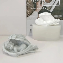Molde de silicona angel bebe con alas - Nonnalucia