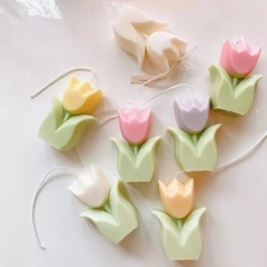 Molde silicona tulipan con hojas en internet