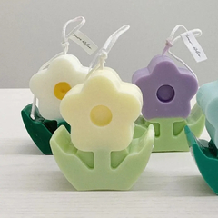 Molde silicona flor no me olvides con hojas - tienda online