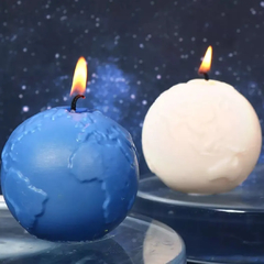 Molde silicona globo terráqueo
