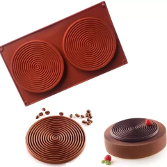 Molde silicona espirales grandes