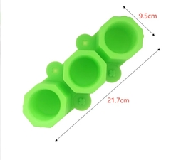 Molde de silicona hexagonal x 3 en internet