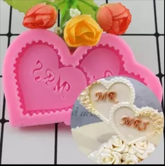 Molde corazon mr & mrs