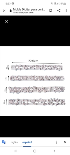 Cortantes letras funky - comprar online