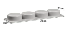 Molde jabon redondo x 4 - comprar online