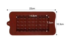 Molde silicona tableta chocolate - Nonnalucia