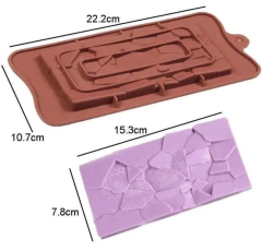 Molde tableta chocolate craquelada - tienda online