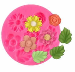 Molde flores y hojas varias en internet