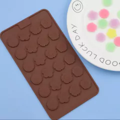 Molde flores de chocolate chatas