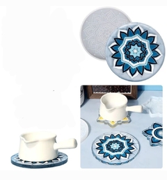 Molde de silicona posavaso mandala redondo - tienda online