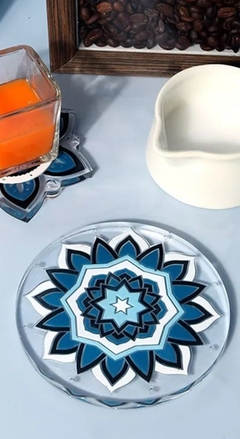 Molde de silicona posavaso mandala redondo - comprar online