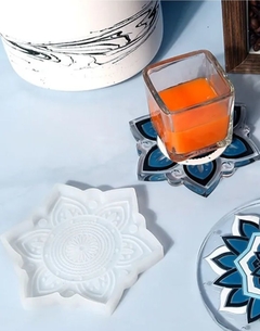 Molde silicona posavaso mandala flor - comprar online