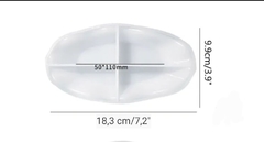 Molde silicona para bandeja ovalada onda - comprar online