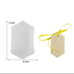 Molde silicona etiqueta colgante hexagonal - comprar online