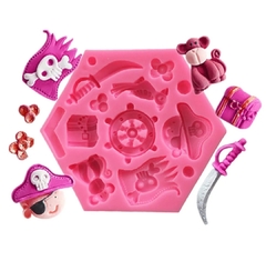 Molde de silicona piratas - tienda online