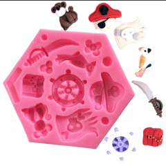 Molde de silicona piratas - Nonnalucia