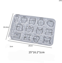 Molde de silicona abc para llaveros en internet