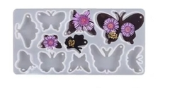 Molde silicona mariposas x 11