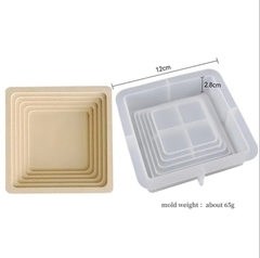 Molde silicona bandeja cuadrada escalera - comprar online