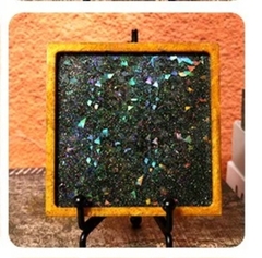 Molde silicona posavaso cuadrado tornasolado