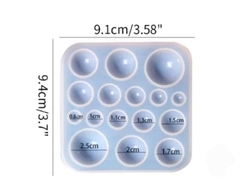 Molde silicona semiesferas vs x 16 - comprar online