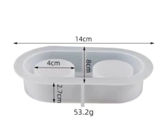 Molde silicona portavela x 2 - tienda online