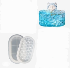 Molde silicona alajero piedra ovalado